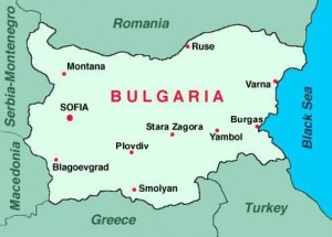 Bulgarije map